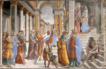 Domenico Ghirlandaio : Presentation of the Virgin at the Temple